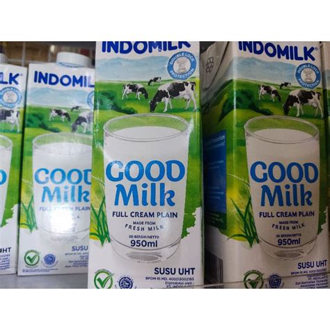 Jual Indomilk Uht Good Milk Full Cream Plain Ml Shopee Indonesia