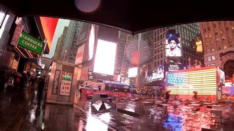 ⁴ᴷ⁶⁰ Walking Midtown Manhattan In The Rain 1st Avenue Times Square