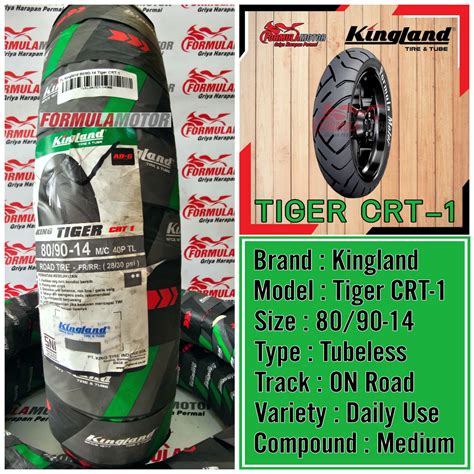 Jual Ban Kingland 80 90 14 Tubles Pilih Tipe Ban Motor Beat Vario