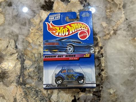 1998 Hot Wheels BUGGIN OUT SERIES 4 4 BAJA BUG CHROME 5 SPOKE WHEELS