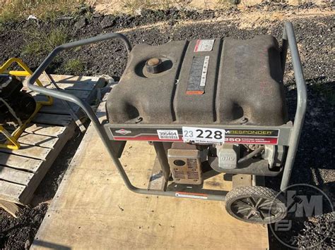 Storm Responder Watts Portable Generator Jeff Martin Auctioneers