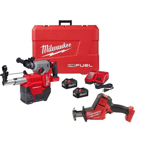 Milwaukee M18 Fuel One Key 18v Lithium Ion Brushless Cordless 1 In Sds Plus Rotary Hammer W Dust