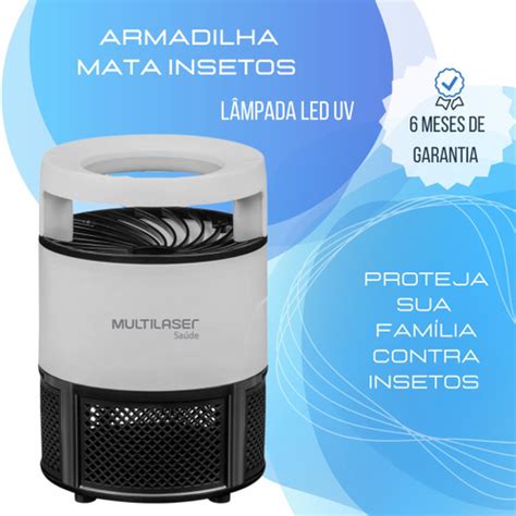 Mata Mosca Mosquito Repelente El Trico Luz Led Uv Bivolt Lumin Ria