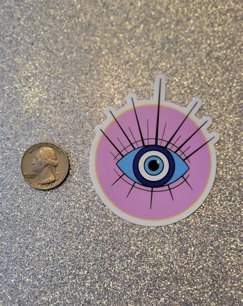 Glam Evil Eye Vinyl Sticker Etsy