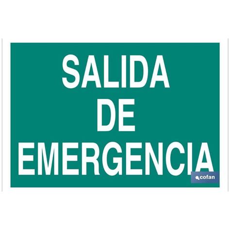 Se Al Luminiscente X Mm Salida De Emergencia Texto