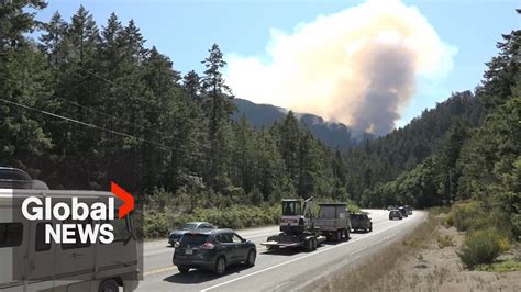 Bc Wildfires Highway On Vancouver Island Shut Down By Fire East Of