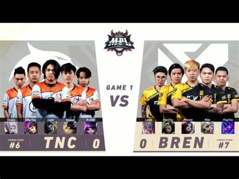 Bren Esports Vs Tnc Pro Team Game Mpl Ph Season Week Day