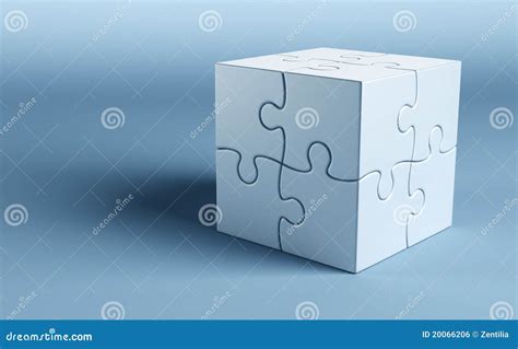 Cubic Puzzle Stock Illustration Illustration Of Group 20066206