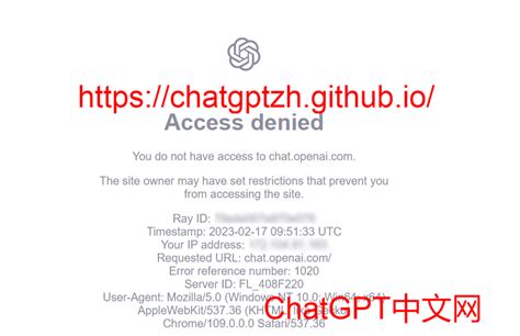 访问chatgpt报错access Deinied访问被拒绝应该怎么办？ Chatgpt中文网