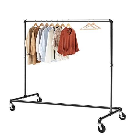 Greenstell Clothes Rack Z Base Garment Rack Industrial Pipe Clothing