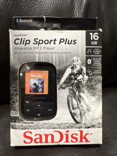 Sandisk Sansa Clip Sport Plus Black Gb Mp Bluetooth Player Fm Radio