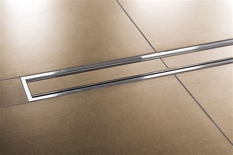 Stainless steel shower channel Schlüter KERDI LINE By Schlüter Systems