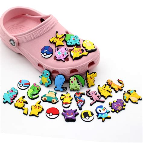 Jibbitz Dibujos Animados Pok Mon Crocs Charms Pin Diy Accesorios Croc