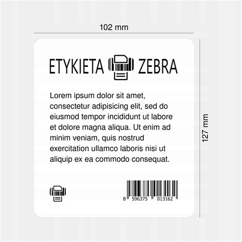 Etykiety Termotransferowe Zebra X Mm Fi Mm Cena