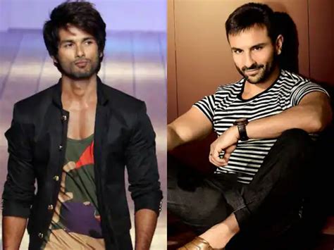 Saif Ali Khan Insecure About Shahid Kapoor Saif Ali Khan Shahid Kapoor