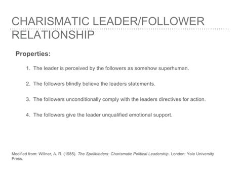 Charismatic Leadership Style PPT