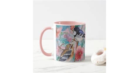 Painting Mug With Sparrows Spring Birds Zazzle