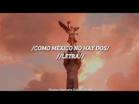 Vicente Fernandez Como Mexico No Hay Dos Letra YouTube