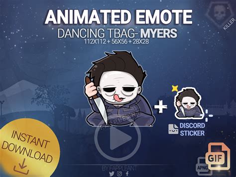 Dbd Animated Michael Myers Emote Dancing Tbag Myers Emote The Shape