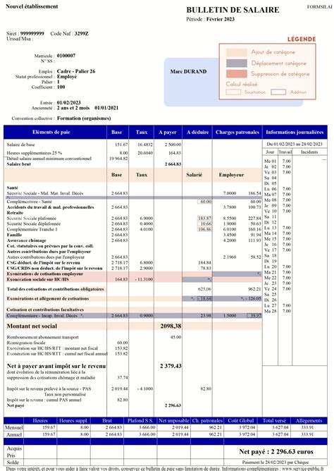 Montant Net Social Nouveau Format Du Bulletin De Paie Unit RH