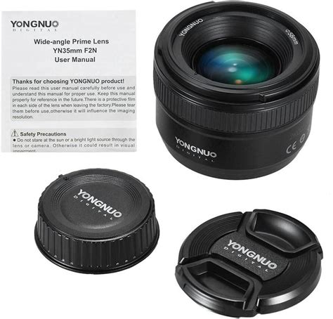 Yongnuo Yn Mm F N Lens Af Mf Wide Angle Fixed Prime Auto Focus