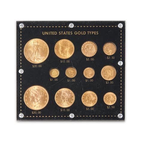 Bonhams Skinner : United States Gold Coin Type Set.