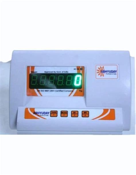 ABHYUDAY Digital Four Load Cell Platform Scale 1 Ton Model Name Number