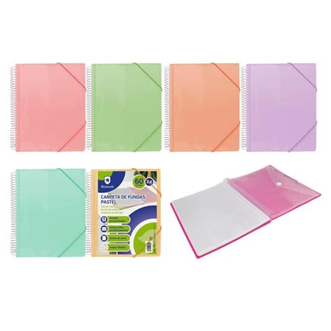 Carpeta Clasificadora Con Espiral Fundas De Pl Stico Fundas Color