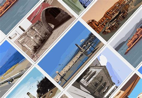 Rethymno Postcards And Stamps On Behance