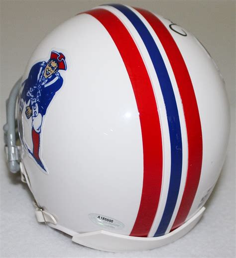 Joe Bellino Signed Patriots Throwback Mini-Helmet (Schwartz COA ...