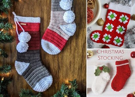 Fun Crochet Christmas Stockings Pattern Center