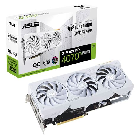 ASUS TUF Gaming GeForce RTX 4070 Ti SUPER White OC Edition 16GB Carte