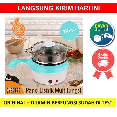 Jual Panci Listrik Electric Fry Pan Kukus Multifungsi Stainleess Steam