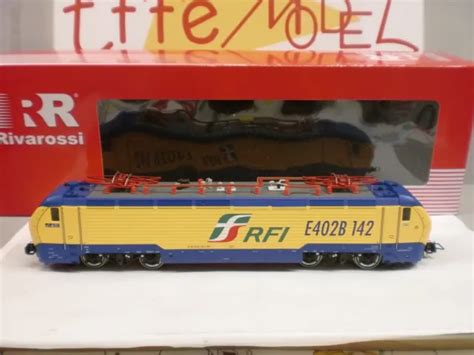 RIVAROSSI HR 2905 LOCOMOTIVA FS E 402B 142 Liv RFI GIALLO BLU HO