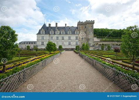 Colorful Garden at a French Chateau Stock Image - Image of valley, flowers: 31211047