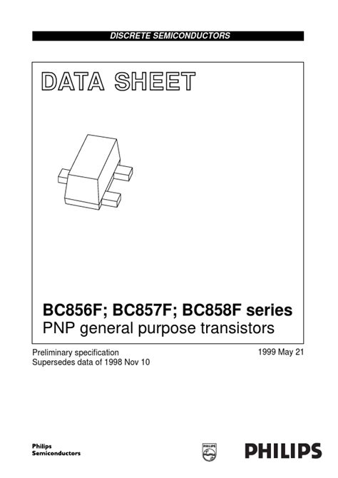 Bc856af Datasheet Pnp General Purpose Transistors