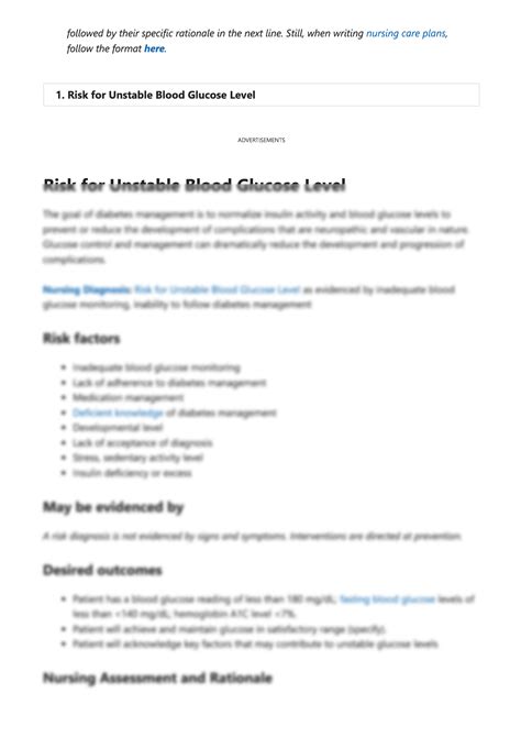 Solution Diabetes Mellitus Nursing Care Plans Studypool