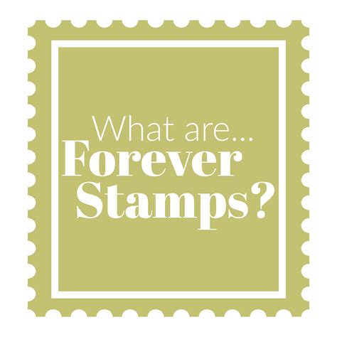 The Basics What Are Forever Stamps — Little Postage House