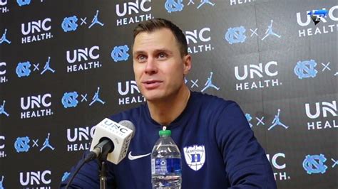 Jon Scheyer Duke Vs Unc Postgame Press Conference Youtube