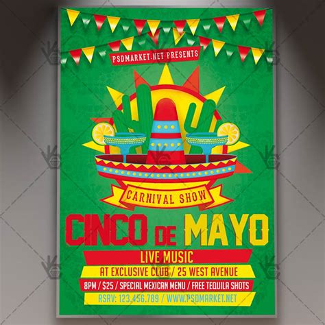 Cinco de Mayo Night - Premium Flyer PSD Template | PSDmarket