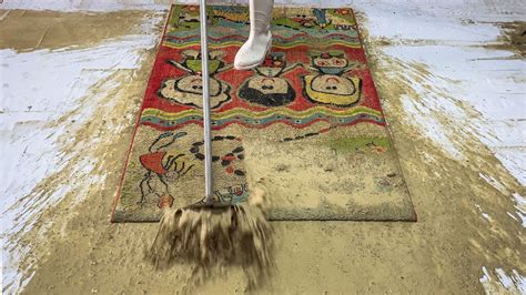 Horrible Dirty Carpet Cleaning Satisfying Rug Washing ASMR Satisfying