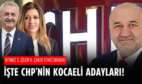 CHP nin Kocaeli adayları belli oldu SİYASET Gebze Yenigün