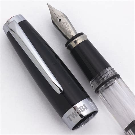 Twsbi Mini Fountain Pen Clear Demonstrator Barrel With Black