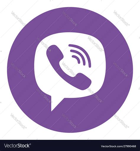 Viber logo icon Royalty Free Vector Image - VectorStock