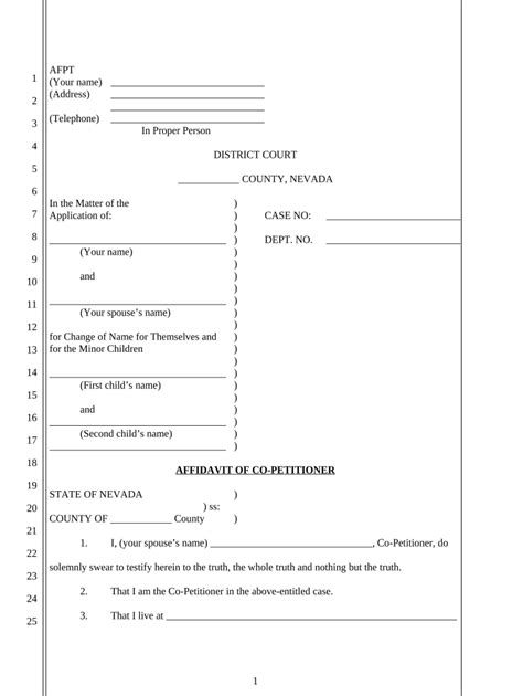 Affidavit Name Change Complete With Ease Airslate Signnow