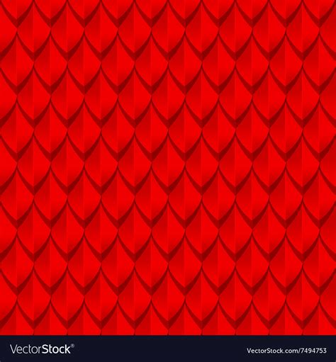 Red Dragon Scales Seamless Background Texture Stock Vector Image By