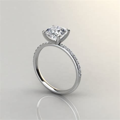 Custom Design 2 Carat Cushion Cut Moissanite Engagement Ring Forever