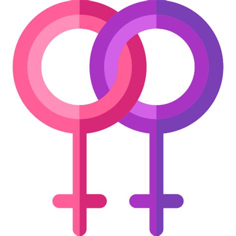 Lesbian Basic Rounded Flat Icon