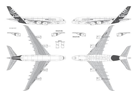 Airbus A380 blueprint | Blueprints