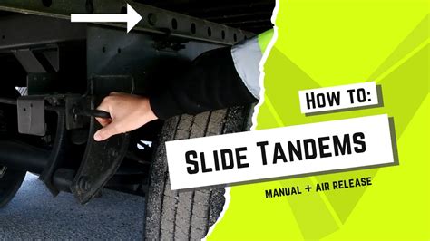 How To Sliding Tandems For Truck Drivers YouTube